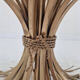 Hollywood Regency Gilded Coco Chanel Style Sheaf of Wheat Coffee Table, 197