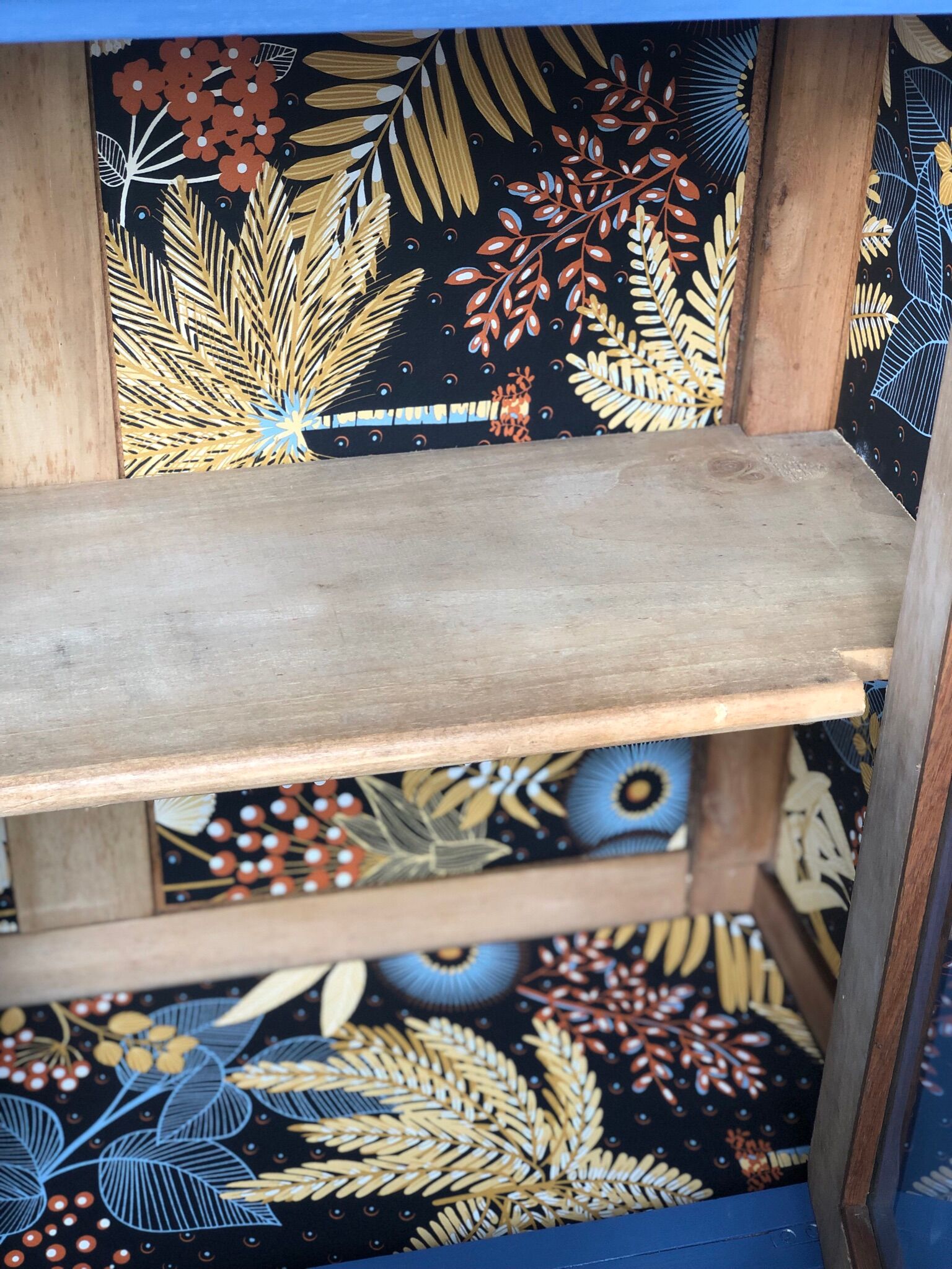 Art Deco window furniture gray blue