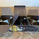 Series of 3 nagel s22 modular candlesticks with their original vintage box 1970