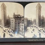 Old photography stereo, stereograph, luxury albumine 1903 New York, United States