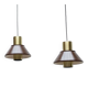 Mid-Century Danish Life pendant lamps by Jo Hammerborg for Fog & Mørup, 1960s, set of 2