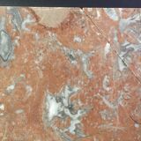 Bedside 1940s wooden and marble grey/bordeaux top