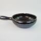 Ebony enameled ceramic fondue pot signed André Martin Vallauris 1950s