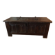 15th-century chest – panels with parchment pattern / napkin folds (coll