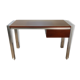 Vintage Georges Frydman desk in teak and aluminum 1970