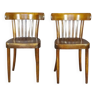 2 chaises Thonet 1960 Bistrot à 5 barreaux