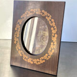 Cadre photo en bois art nouveau, en bois intarsia 20 cm x 15 cm
