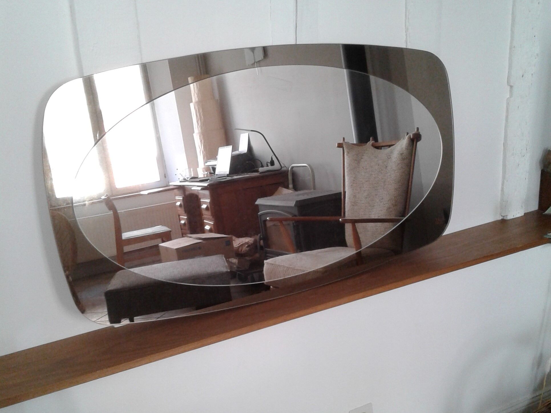 Mirror 2 shades years 70 -  111x61cm