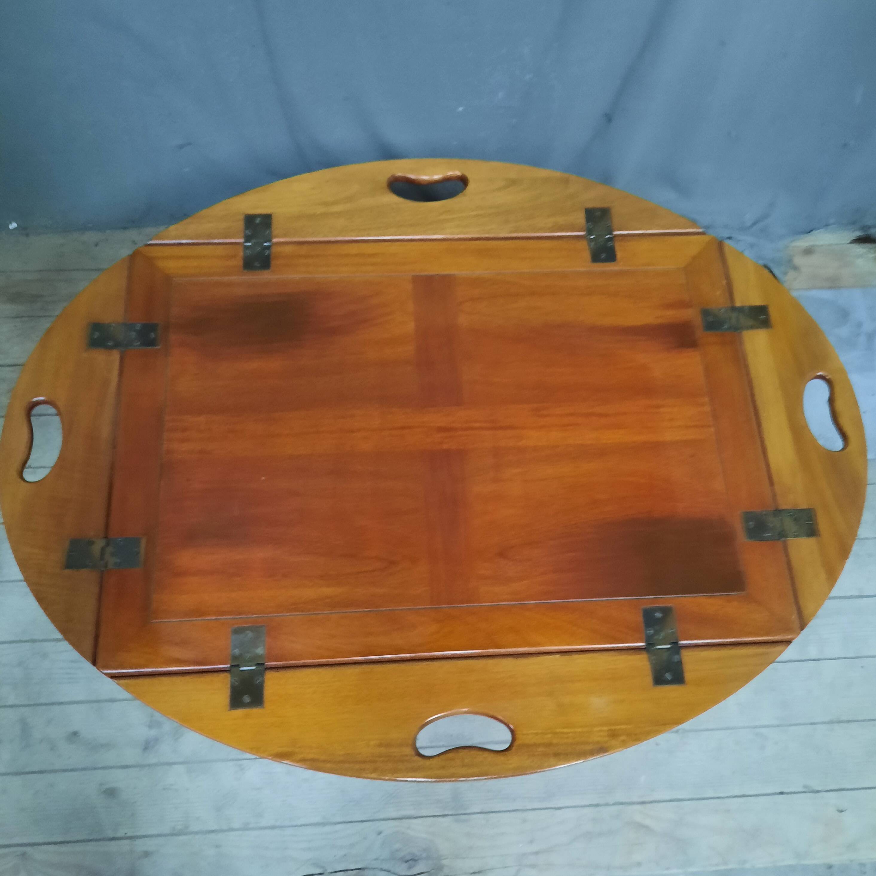 Mahogany boat coffee table