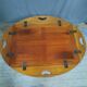 Table basse de bateau en acajou