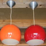 Pair of vintage Kenwell pendant lights 1970