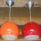 Pair of vintage Kenwell pendant lights 1970