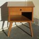 Vintage Scandinavian bedside table from the 60s in oak