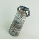 East german 1960s vase heissner keramik model v/32 relief pattern