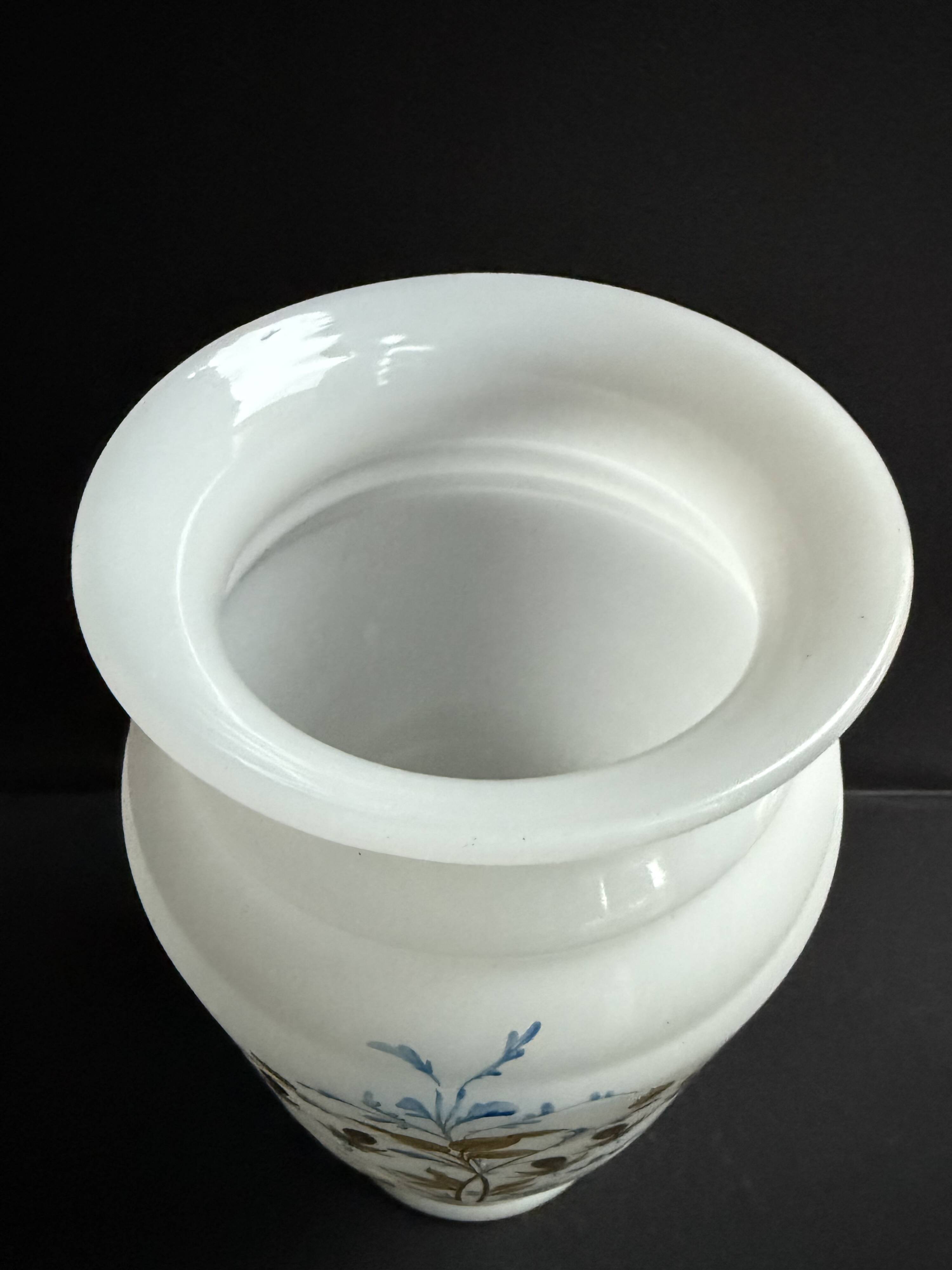 Large 19th century opaline vase