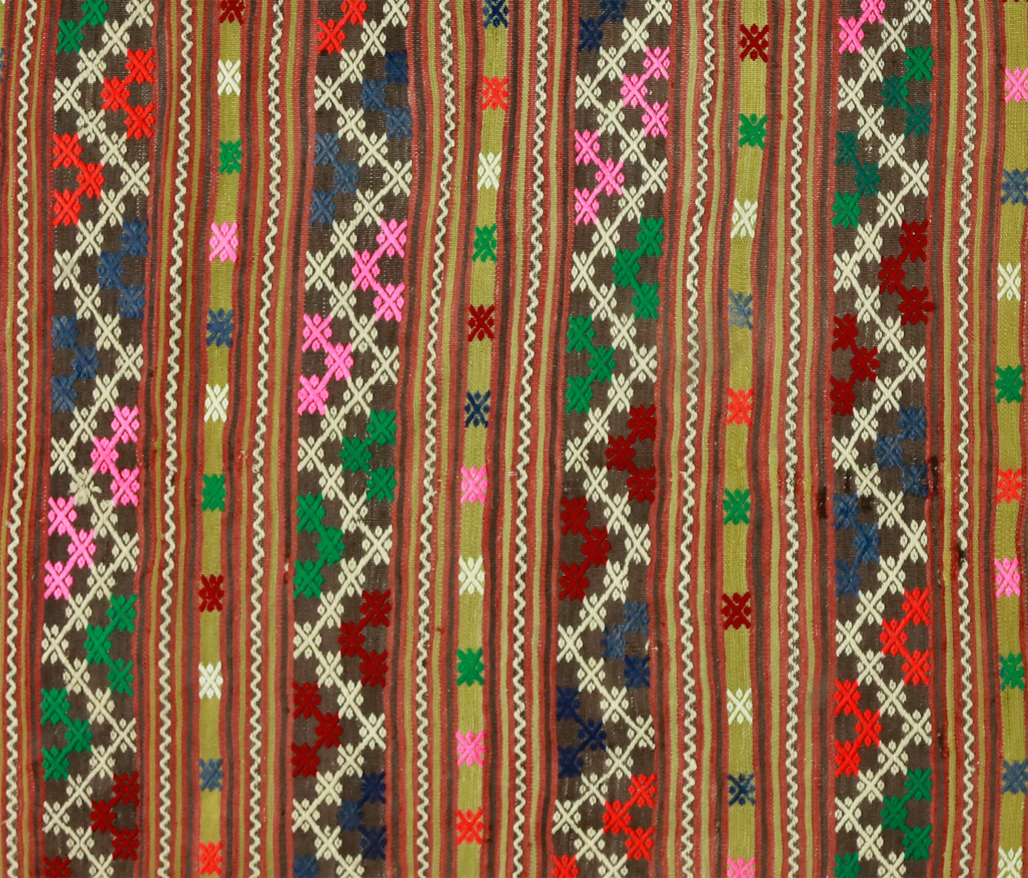 Anatolian handmade kilim rug 253 cm x 170 cm