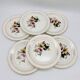 Set of 6 flat plates. Digoin Sarreguemines. Bouquet model.