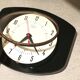 Horloge Vedette formica noir années 60