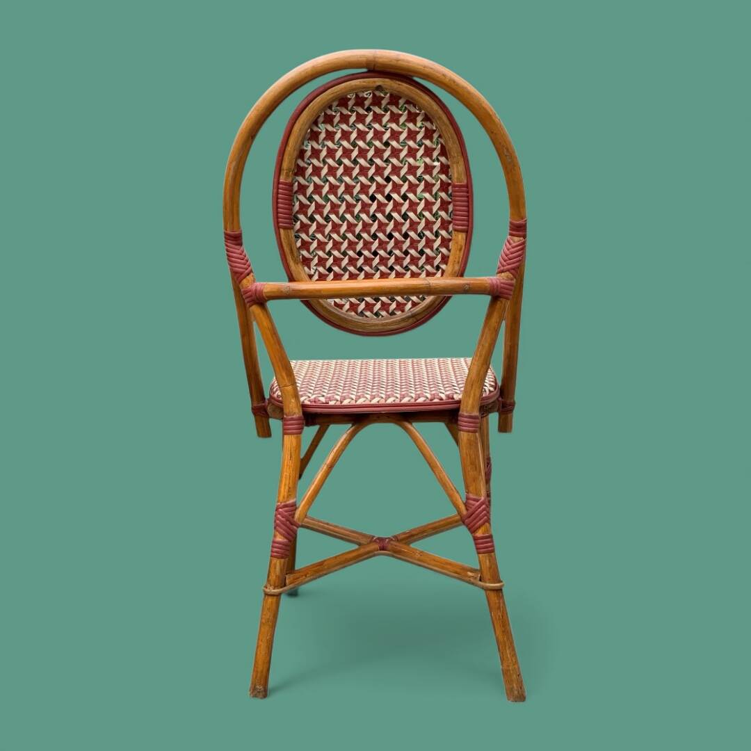 Paire d’anciennes chaises de bistrot terrasse