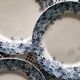 Ensemble de 6 assiettes plates Sarreguemines et Digoin  modèle Récamier