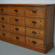 German Pine Apothecary Cabinet or Bank of Drawers, ca 1930s