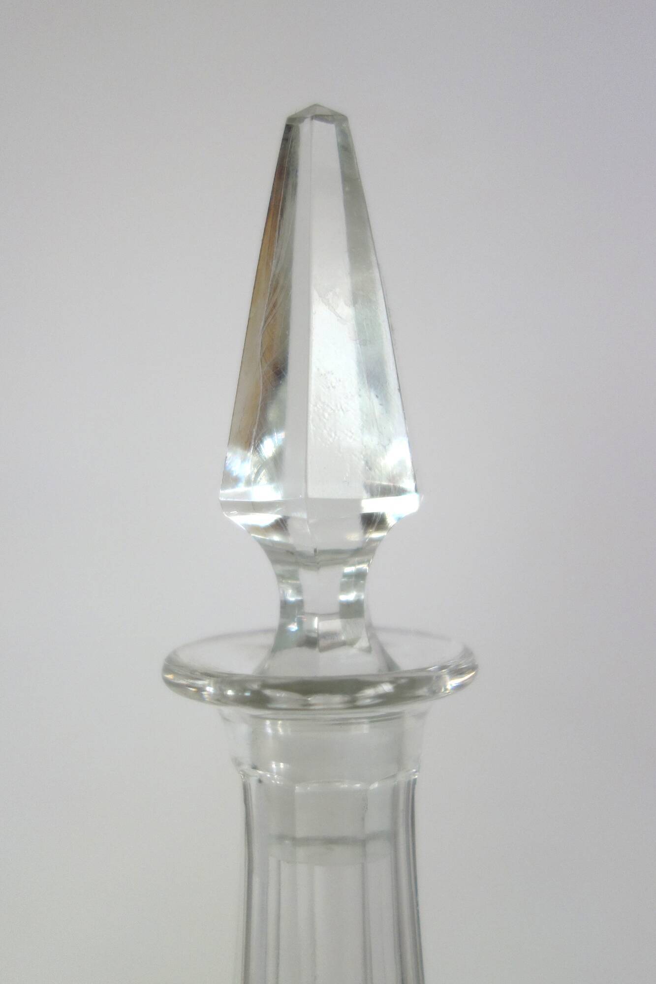 Old Saint Louis crystal wine carafe, Massenet model n°9