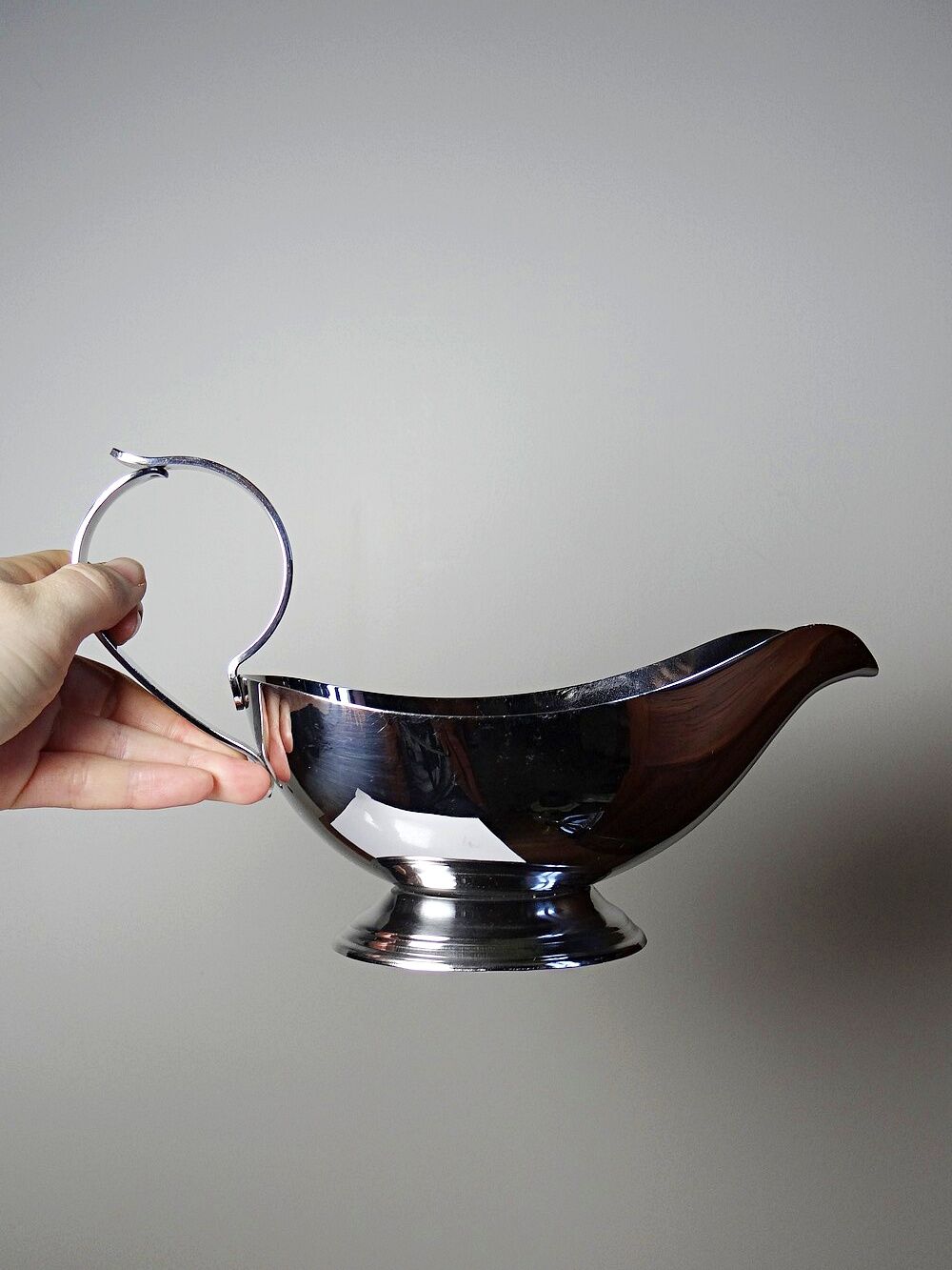 Rémy Letang stainless steel sauce boat 18/10 vintage 1970s-1980s