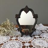 Vintage fiddle mirror to put down.