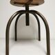Set of 3 vintage stools of industrial style, medical office