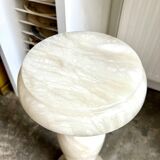 Column, alabaster saddle