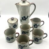 Enamelled stoneware coffee tea service