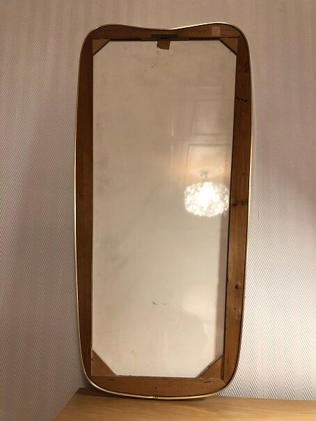 Mirror mirror free form of the 50s - 60s 38x78cm