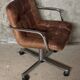 Storm leather office chair by Yves Christin for Airborne