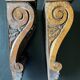 Carved wooden ornaments or consoles