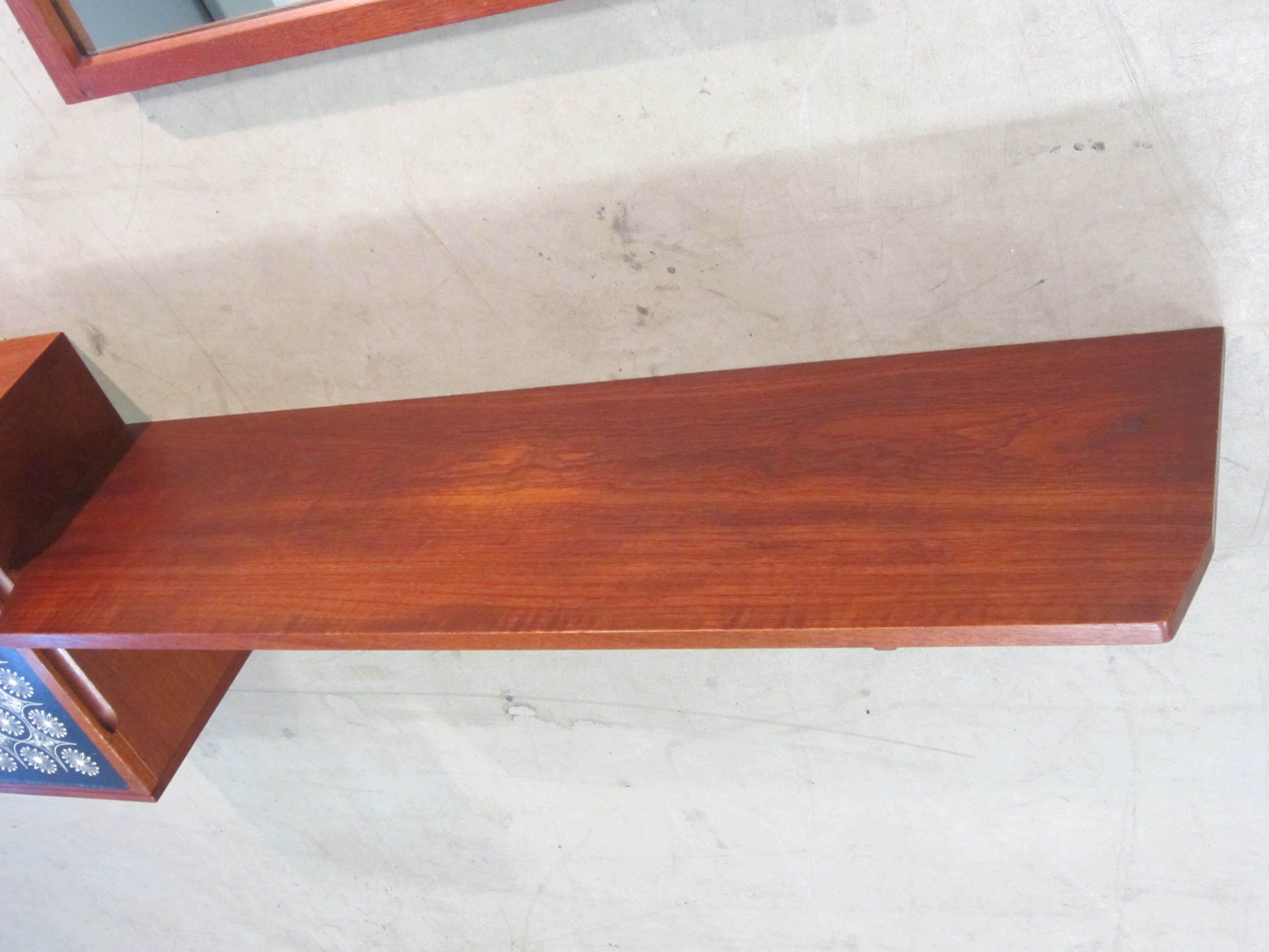 Scandinavian entrance mirror and shelf by Hans-Agne Jakobsson Åhus