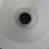 Floor lamp with round shade