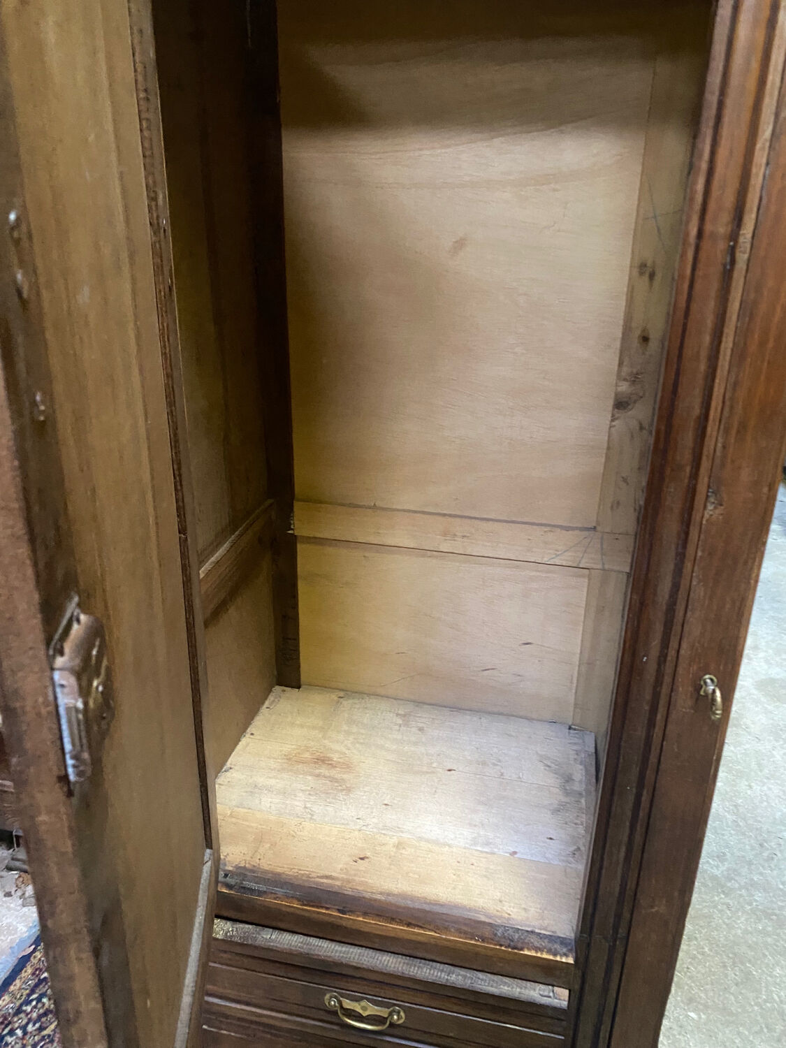 Parisian wardrobe and 3 drawers, 50's