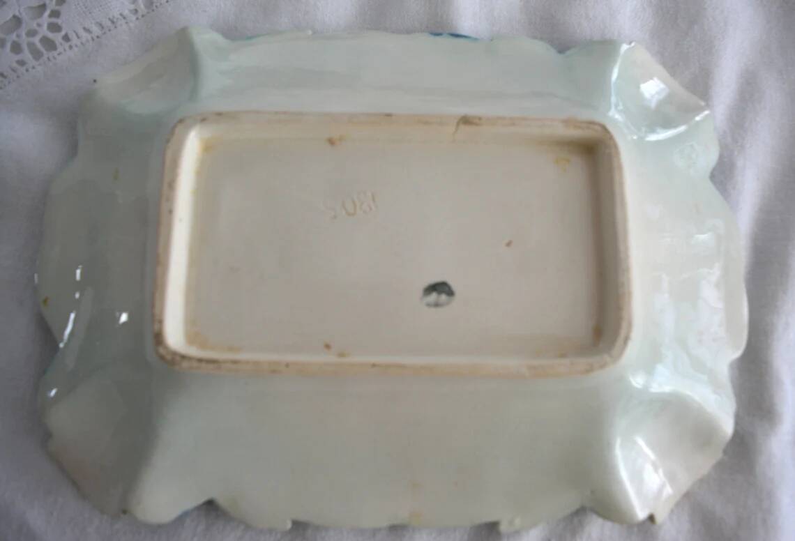 Ceramic tray Asparagus slip