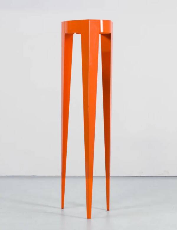 Orange designer coat rack 'Chase G' by Van Esch from the 2000s.