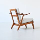 Fauteuil lounge H. Brockmann Petersen en chêne Komfort Danemark 1960
