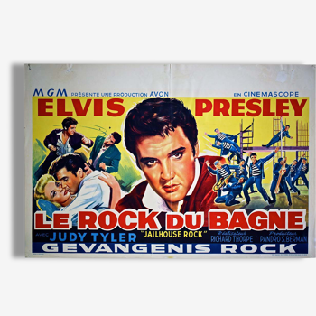 Affiche originale du film "le rock du bagne"