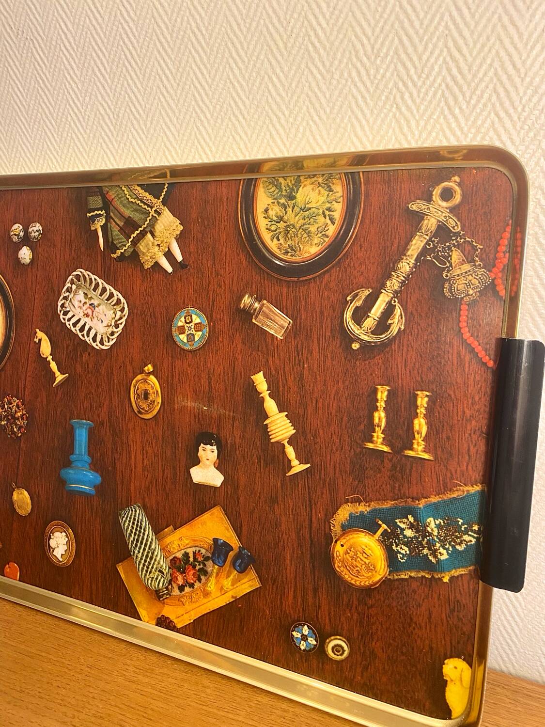 1970s vintage plateau for a cabinet of curiosities