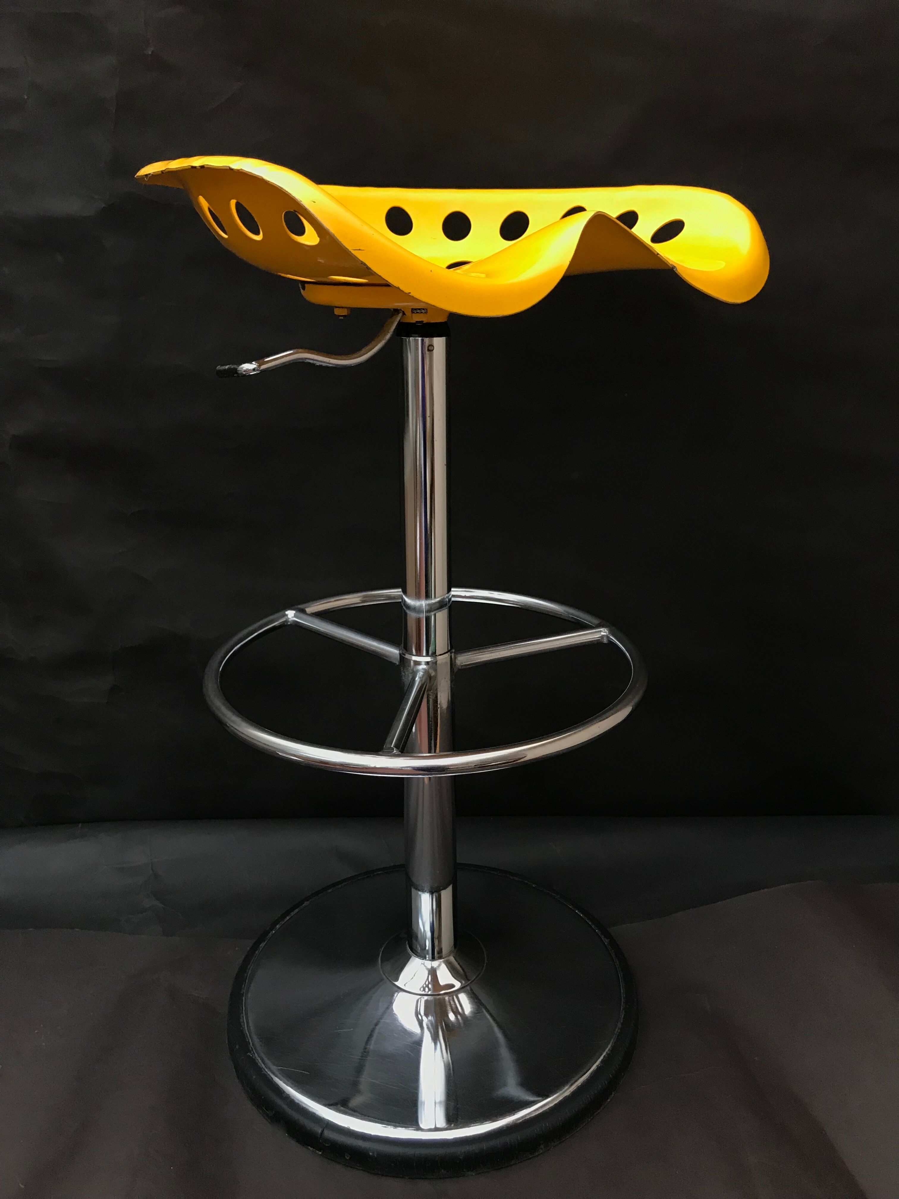 Bar stool "tractor" by Etienne Fermigier for Mirima 1971