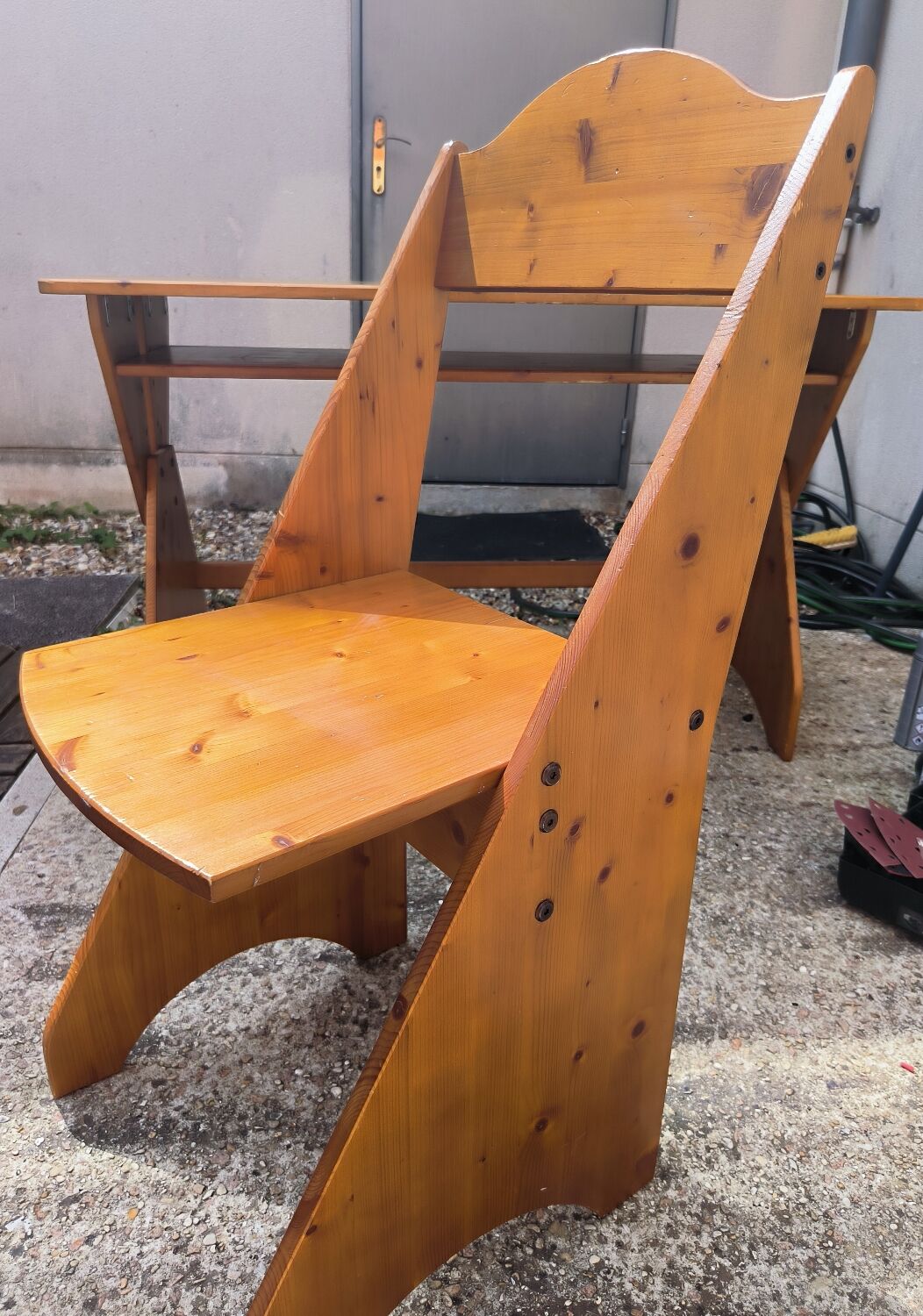Desk and chair