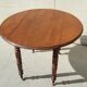 expandable table in solid mahogany