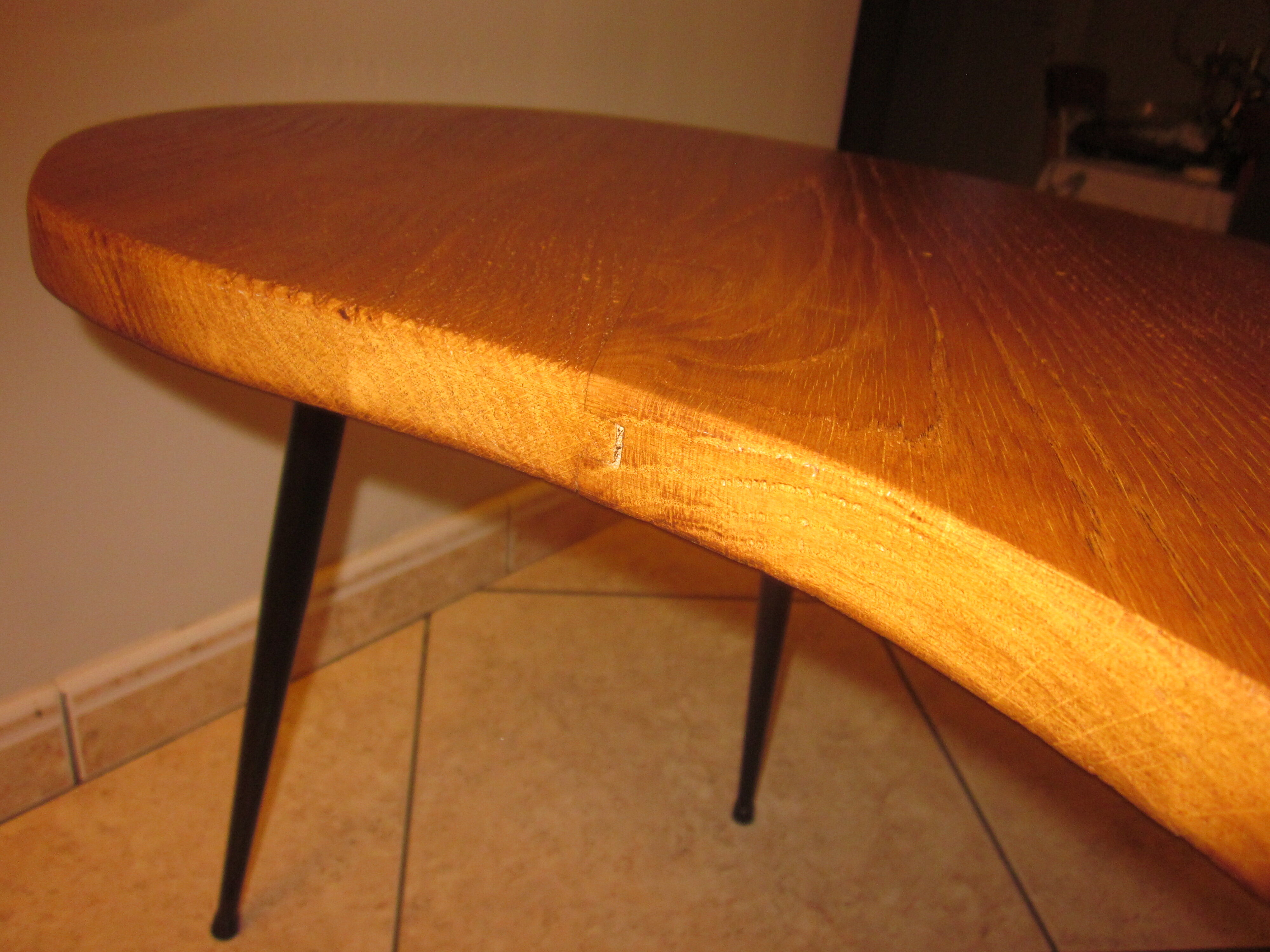 Vintage bean-shaped coffee table