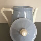 Cafetière théière bleue années 50