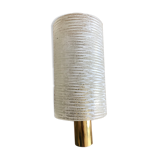 Metal and glass wall light