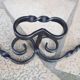 Wrought iron wall coat rack