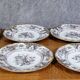 Set of 6 plates plus 1 in English porcelain, early 20th century